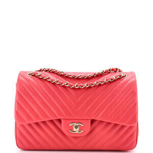 Chanel Classic Double Flap Bag Chevron #350847C47B